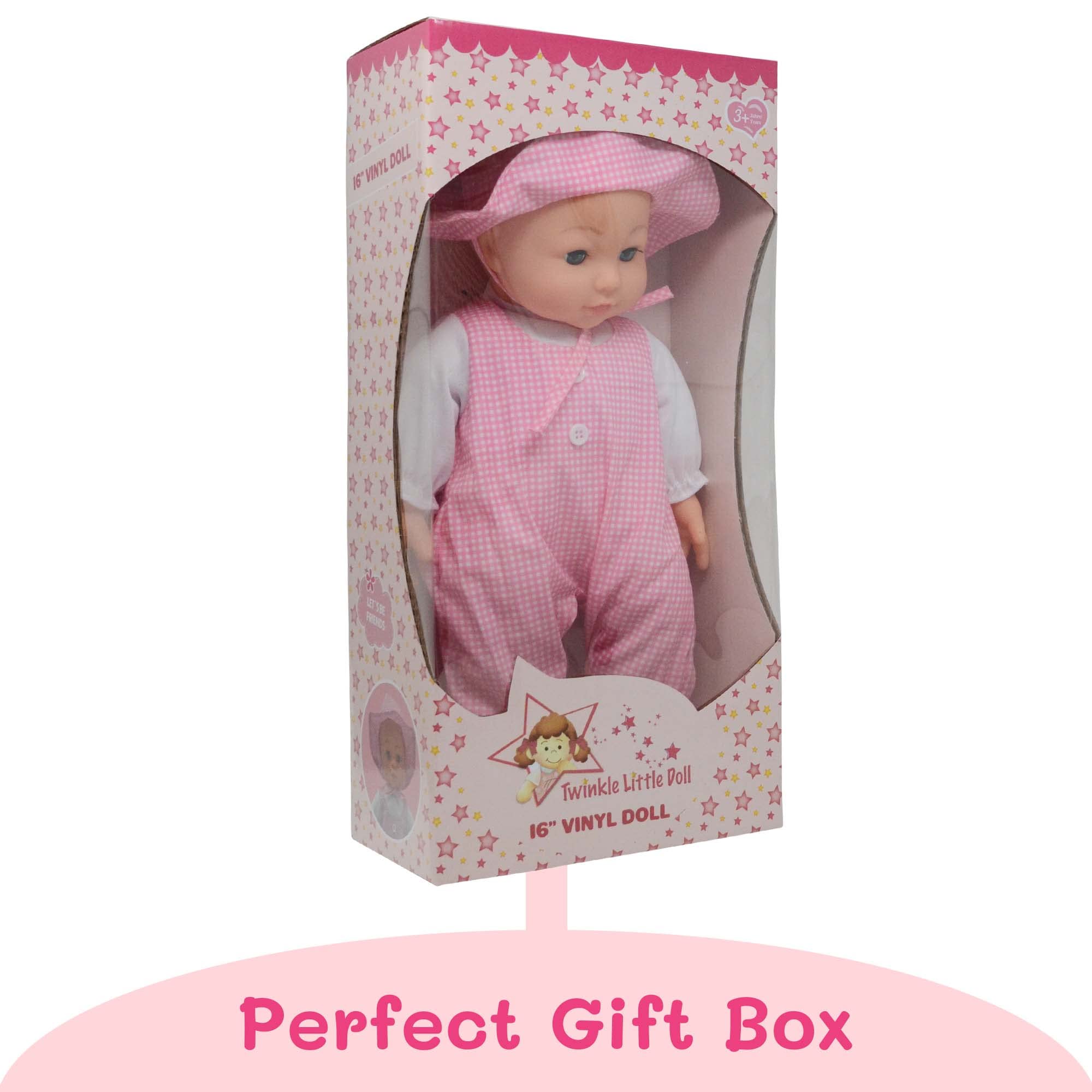 The New York Doll Collection - Wholesale Doll - Kids - 16" Realistic Baby Doll Plush Body Gingham Print - Girl, Boy13