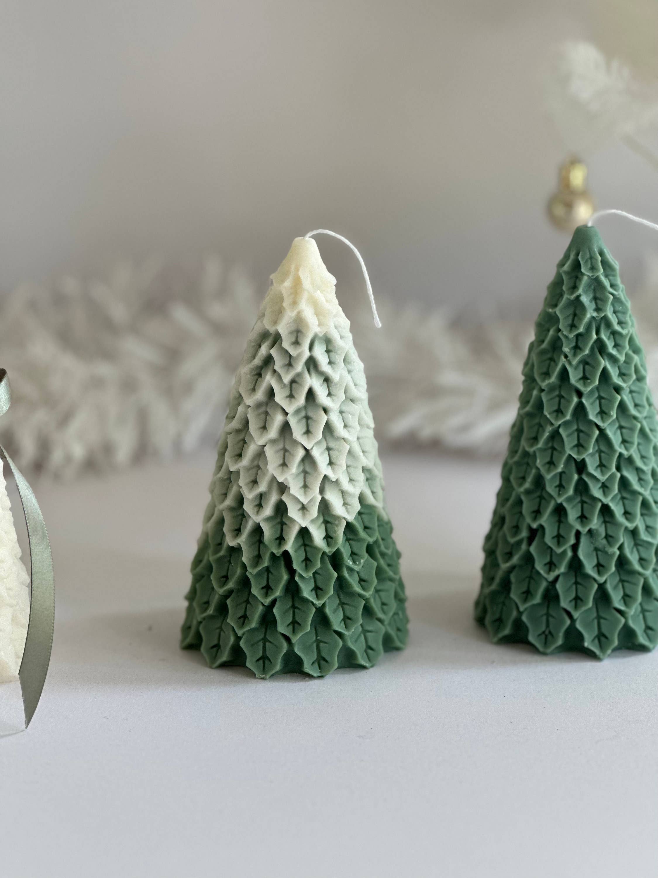 Maison Bohiti - Wholesale Novelty Candle - Soy Wax Large Pine Christmas Tree Candle | Christmas| Pillar5