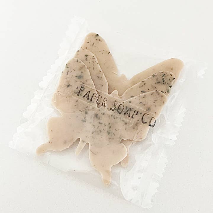 Paper Soap Co - Wholesale Bar Soap - Butterfly - Mini Paper Soap - Singles2