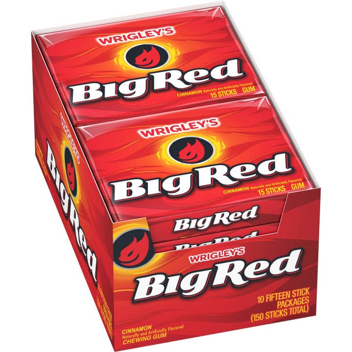 Wrigley's - Big Red Gum Slim Pack - 10/15 sticks for wholesale by Horizon Top Market