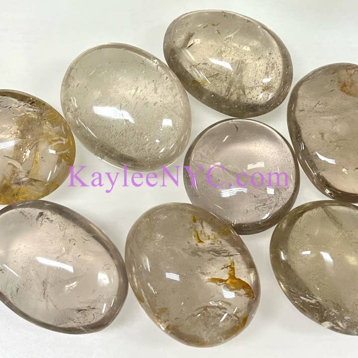 KayleeNYC - Wholesale Spiritual Stone/Crystal - Wholesale Lot 2 Lbs Natural Smoky Quartz Palm stone Crystal