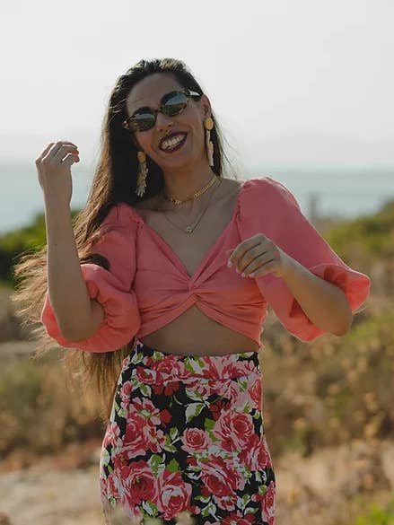 Carolina Emme - Wholesale Blouse - Women's - Granita - Knot Cotton Top0