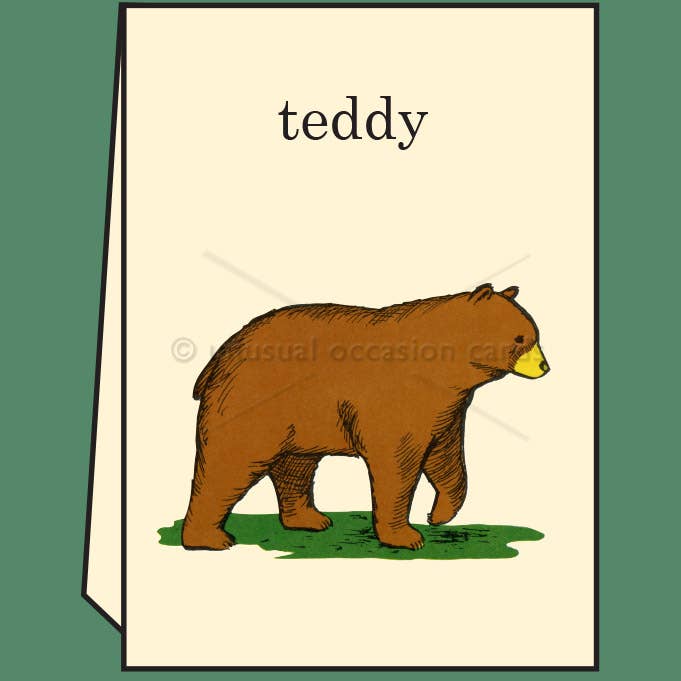 Ours en peluche pour la vente par Unusual Occasion Cards
