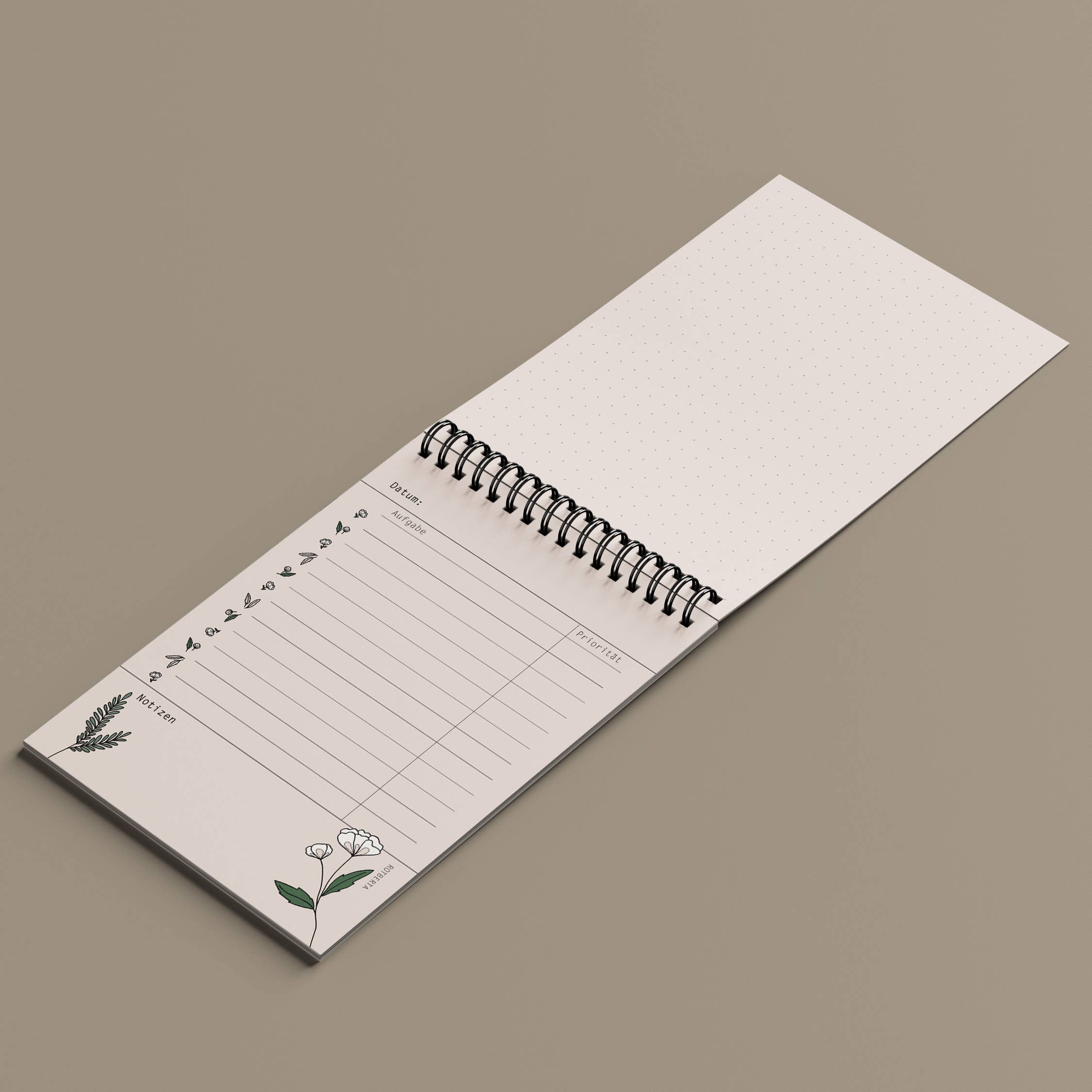 Rotberta - Wholesale Planner - To do list DIN A6, ring binding, fox2