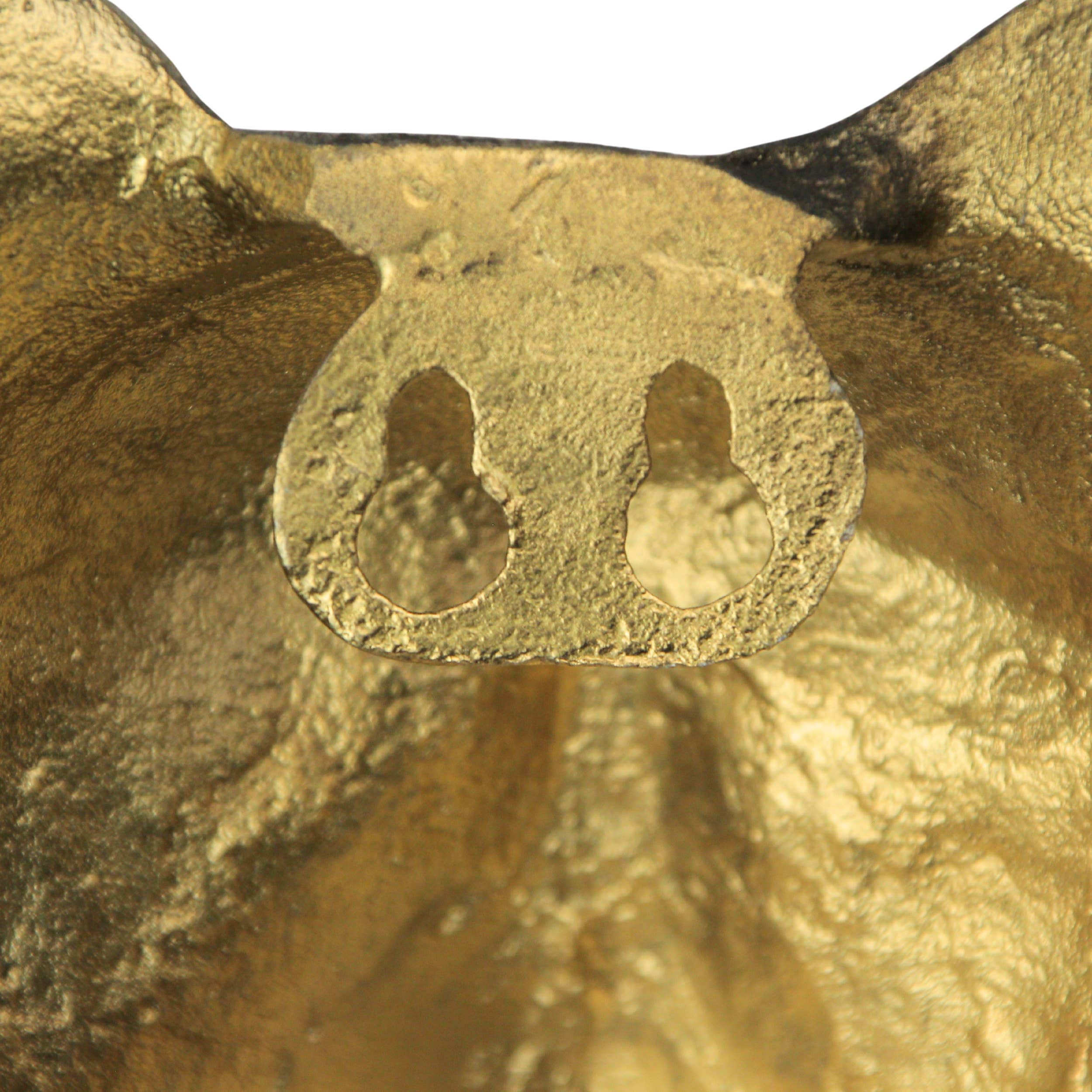 Zeckos - Wholesale Wall Decor - Kids & Baby - Gold Fox Head Wall Hanging with Cat’s Eye Glasses – 6" High4