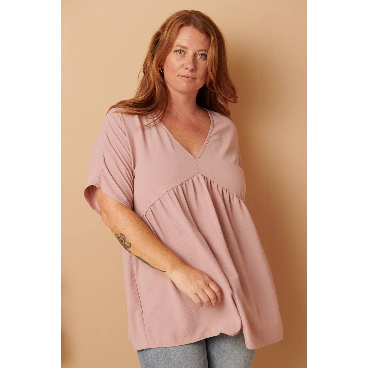 mittoshop - Wholesale Tunic - Women's - CT9073PL-PLUS AIRFLOW DOLMAN BABYDOLL BLOUSE6