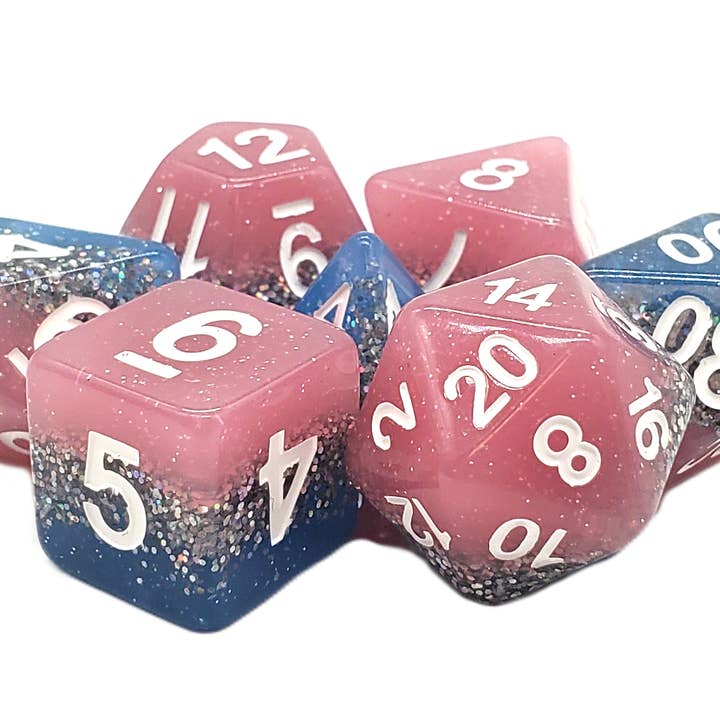 DnD RPG Dice Set: Gradients - Bubblegum Blast for wholesale by Old School Dice