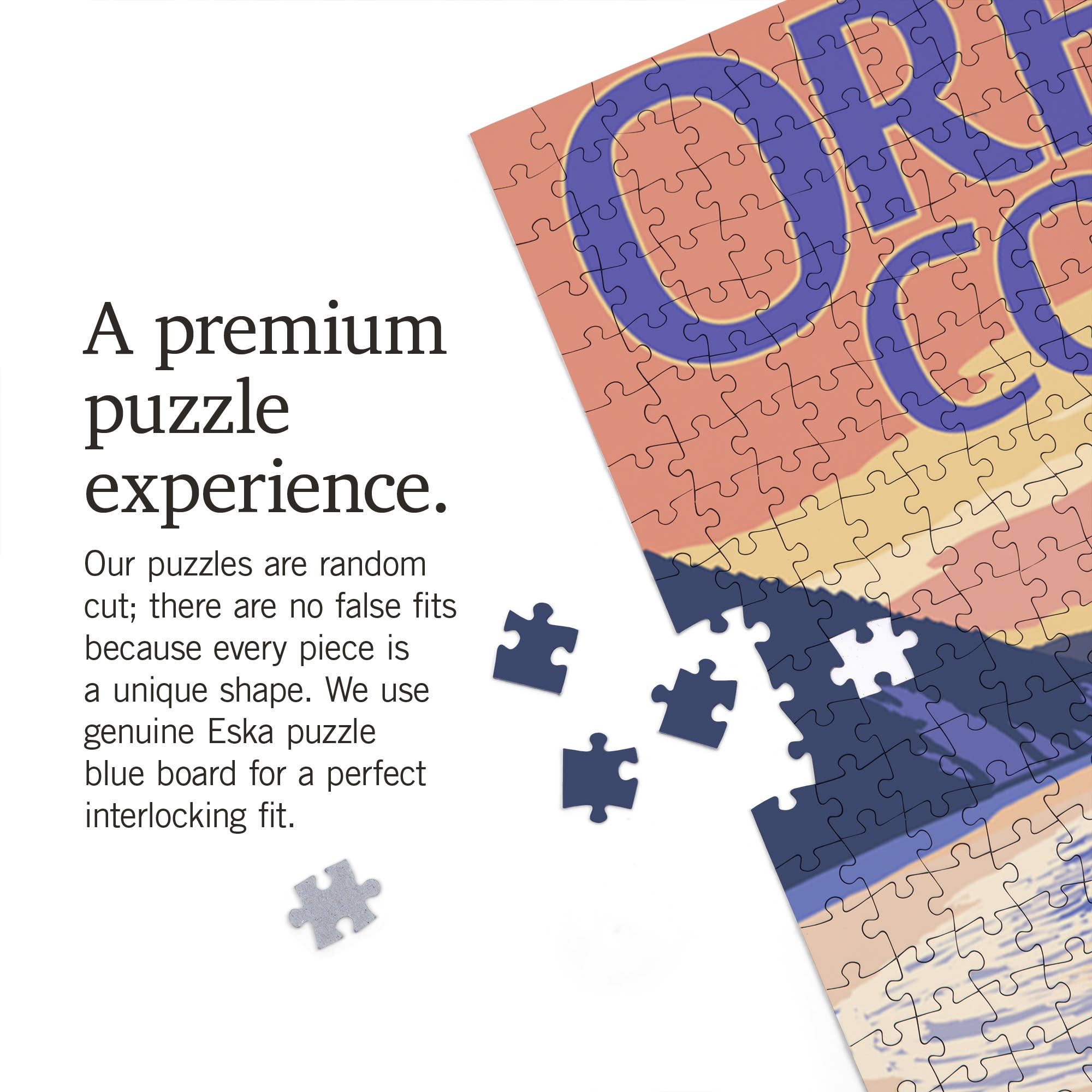 Lantern Press - Wholesale Puzzle - Adult - 1000 PIECE PUZZLE Oregon Coast, Woody on Beach at Sunset3