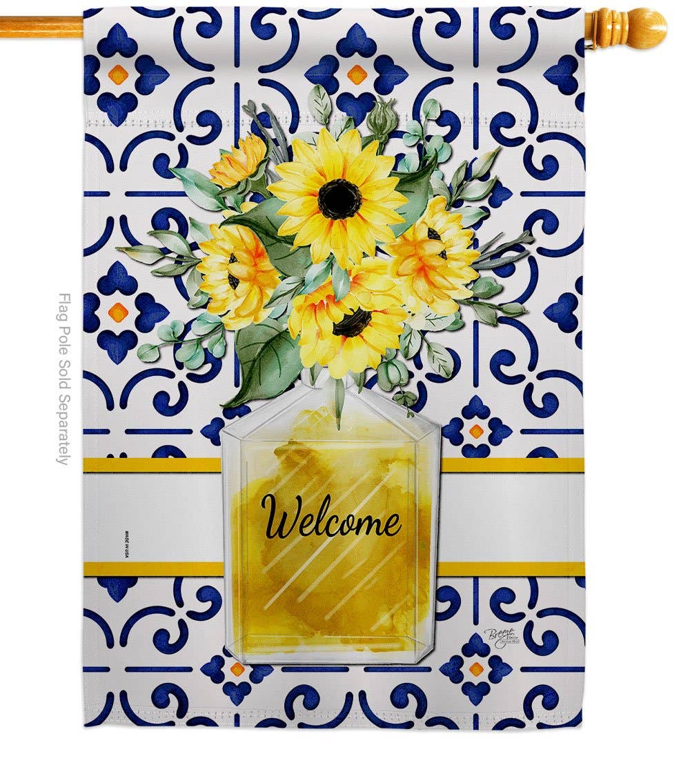 Two Group Flag Co - Wholesale Flag - Sunflower Bouquet Garden Floral Decor Flag1