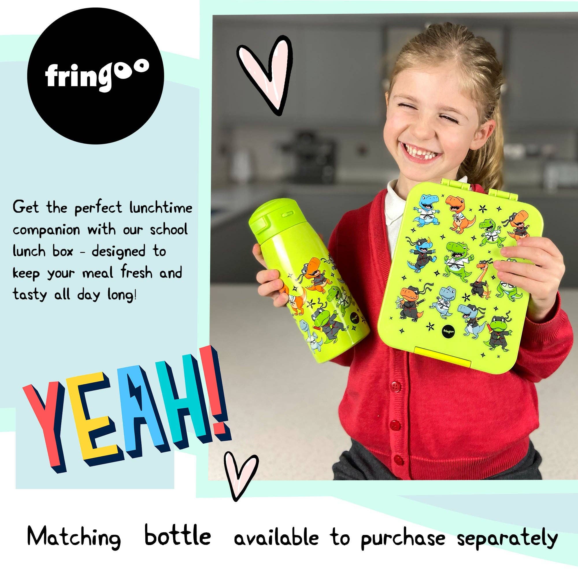 Fringoo Group Ltd - Vendita all'ingrosso Cestino/borsa pranzo - Bambini - Lunch box Dino Ninja6