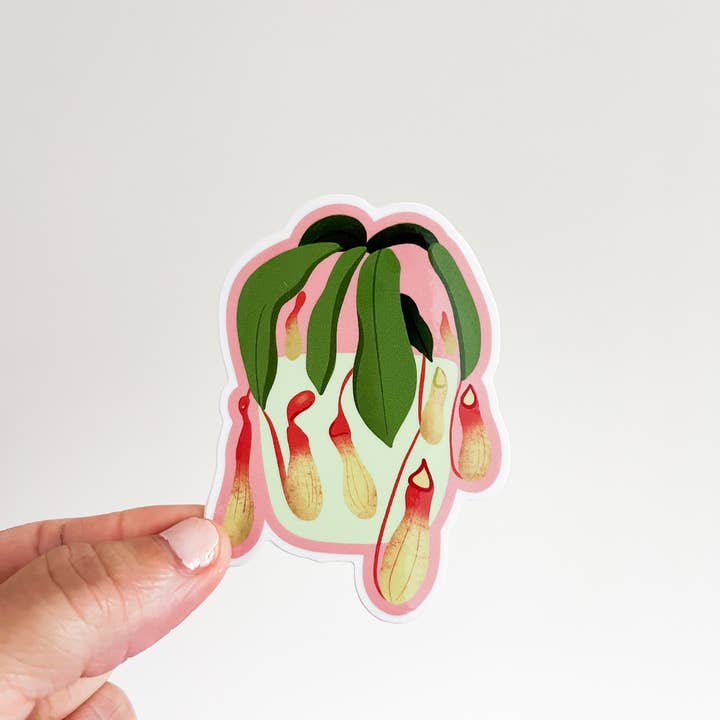 Tiny Plant Market - Wholesale Sticker - Pitcher Plant Sticker1