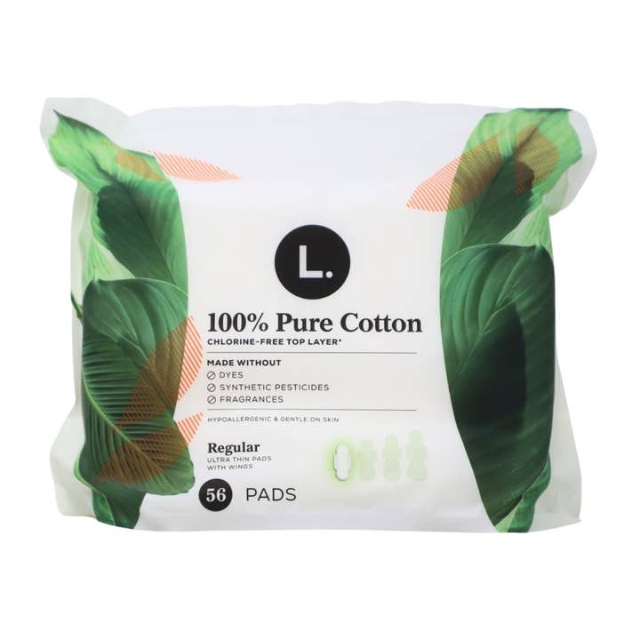 First Choice Buying - Wholesale Period underwear – Women’s - L. Ultra Thin Pads with Wings, Regular, 100% Pure Cotton Top Layer, 56 Count6