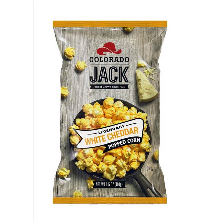 Everyday Supply Co - Wholesale Popcorn - COLORADO JACK - Legendary White Cheddar Popcorn 6.5 oz, 12-Pack