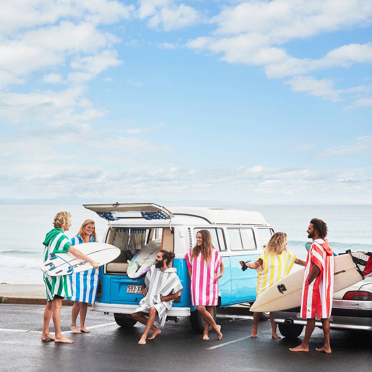 Dock & Bay UK - Wholesale Poncho - Unisex - Dock & Bay Poncho Adults - Bondi Blue - GRS Certified11