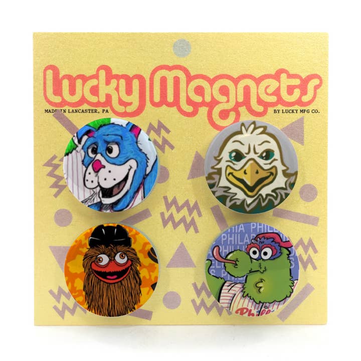 Boutons aimantés Philadelphia Sports || Lot de 4 || Eagles pour la vente par Lucky Mfg. Co.