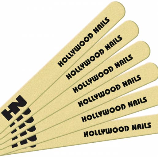 HOLLYWOOD NAILS - Wholesale Nail clipper/scissor - Manicure teflon file 240/240 6 pieces