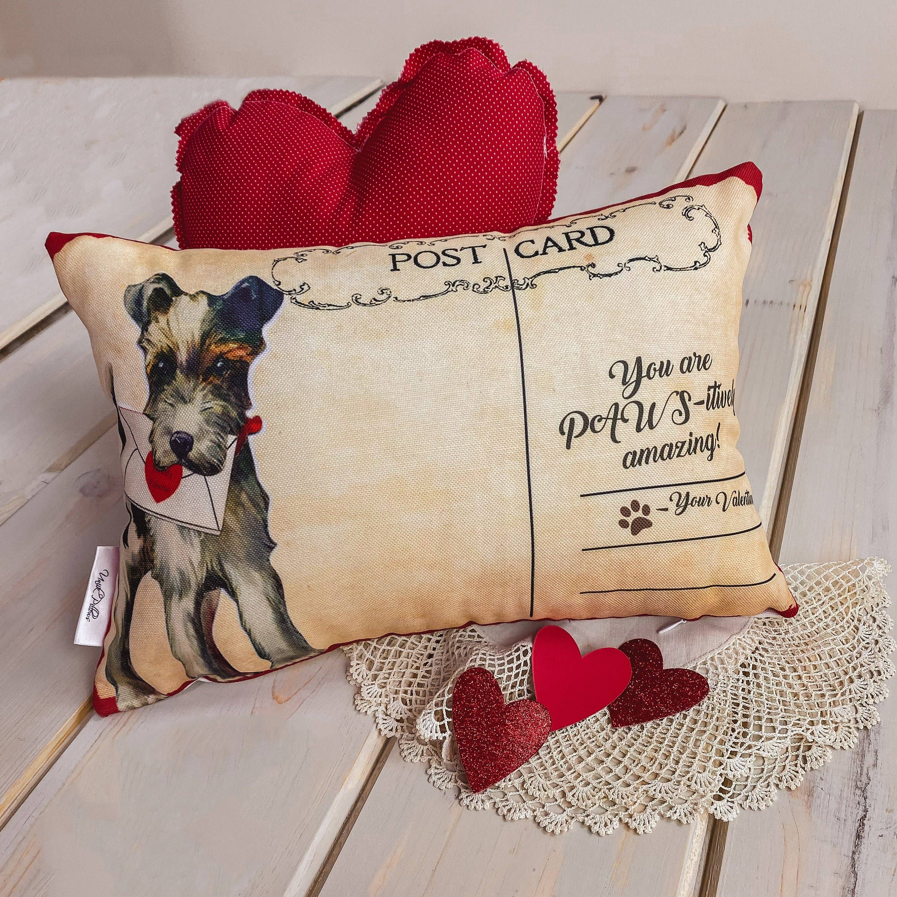 UniikPillows - Wholesale Throw Pillow Cover - You are Paws-itively amazing Vintage Valentines | 18x12 Pillow Covers | Valentine Decor | Valentines Day Gift for Her | Bedroom Decor0