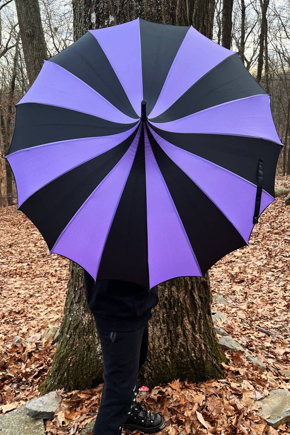 vampirefreaks - Wholesale Umbrella - Unisex - Batwing Pagoda Umbrella [BLACK/LIGHT PURPLE]6