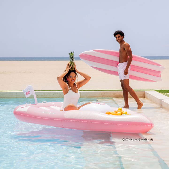 FUNBOY - Wholesale Inflatables - Barbieâ„¢ The Movie x FUNBOY Speed Boat Pool Float