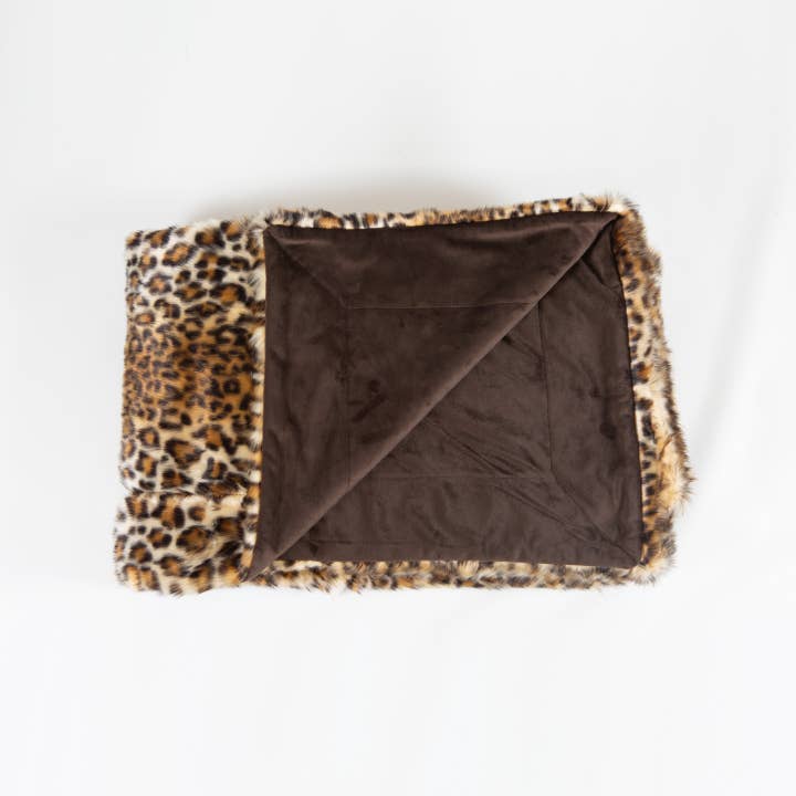 HemsidanDesign – wholesale Prydnadsfilt – Kasta fuskpäls Leopard 150 x 180 cm3