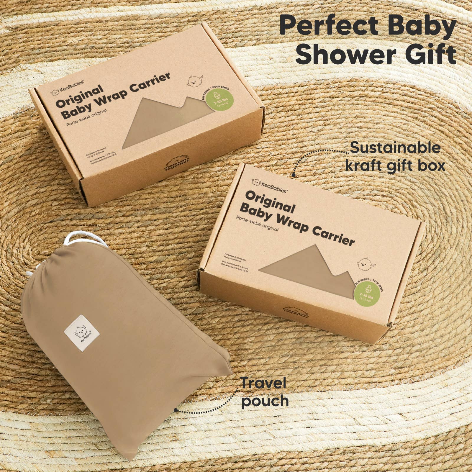 Varm Hearth KeaBabies Original Baby Wrap Bærer for engroshandel på Faire8