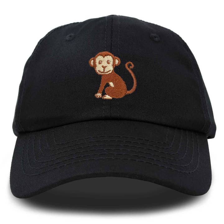 Dalix - Wholesale Baseball cap – Kids - DALIX Cute Monkey Kids Hat Embroidered Ball Cap Girls Boys44