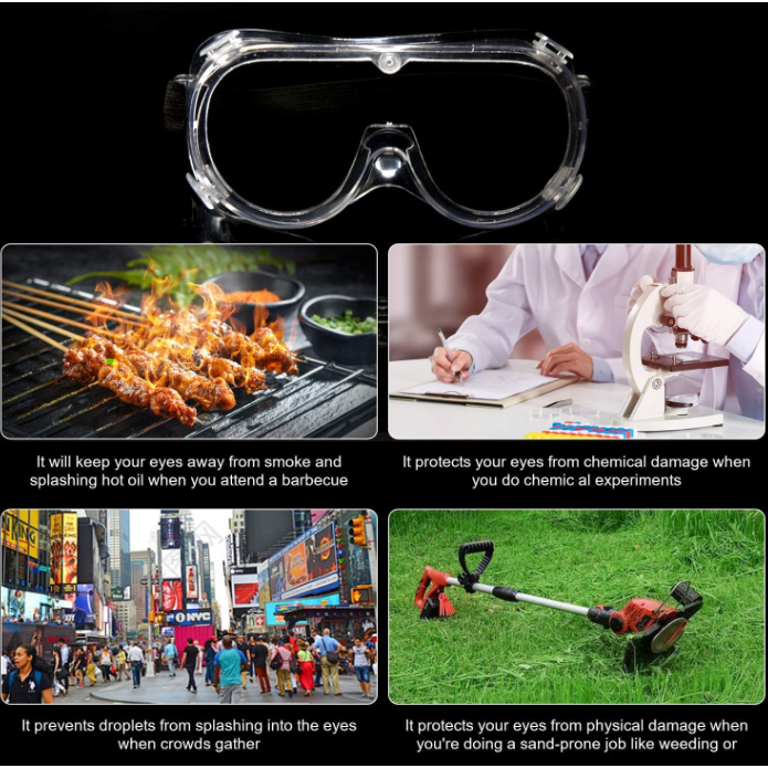 Trio Trading - Vendita all'ingrosso Attrezzatura di sicurezza - Trio Trading Occhiali e Maschere Protettive 30 Pezzi, Lenti Trasparenti ANSI Z87.15