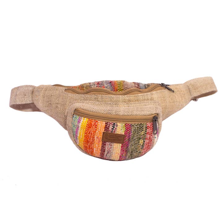 Marsupio in canapa e cotone per la vendita all'ingrosso da parte di Empowering Local Women