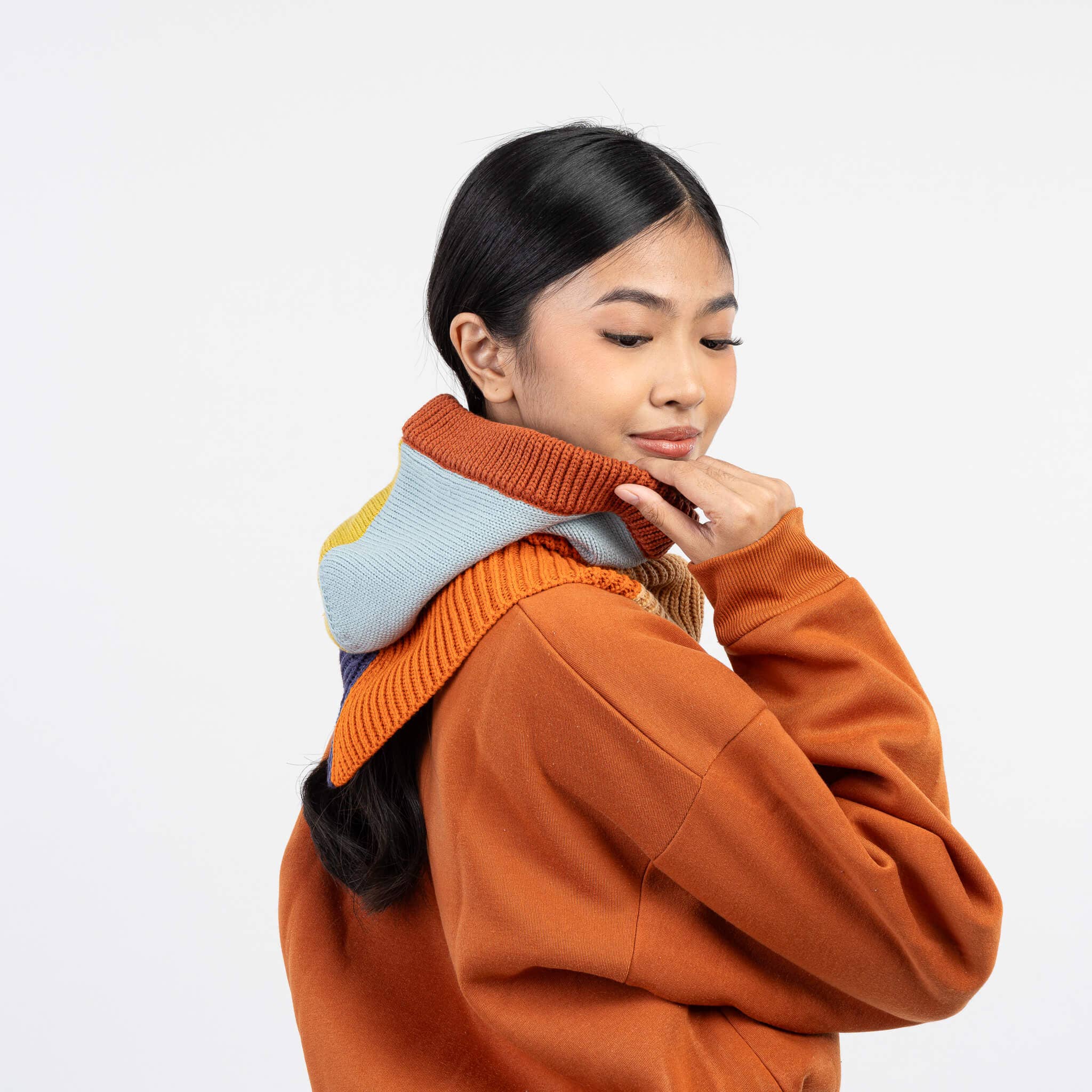 VERLOOP | knits - Wholesale Balaclava - Unisex - Mismatch Knit Hood9