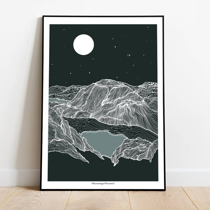 Impressão Giclée, Montanha Maumahoge, Connemara, Co. Galway por atacado de Emily Mckeagney Design