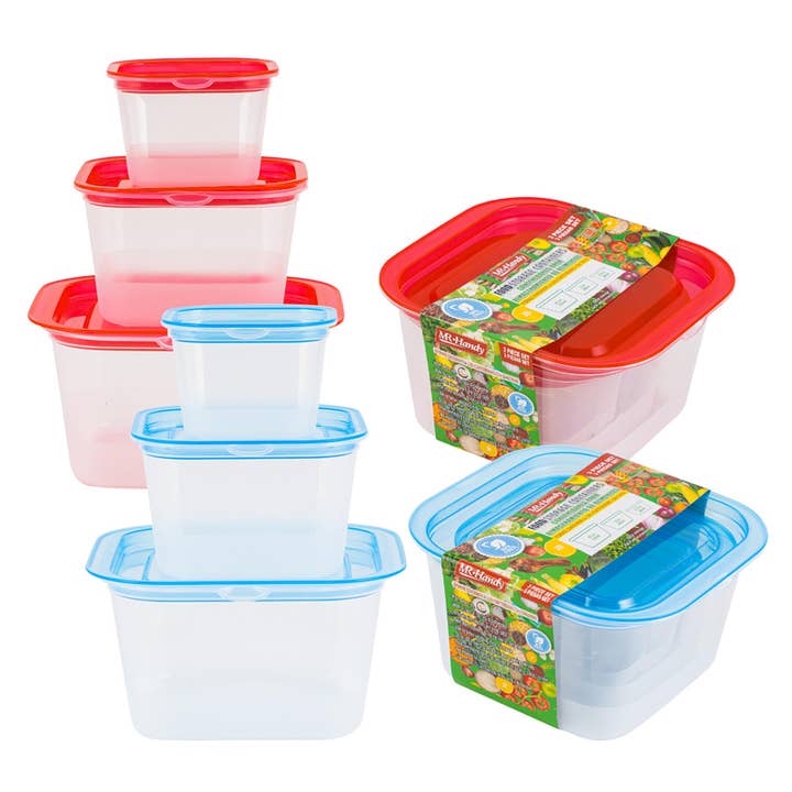 Deluxe Import Trading - Wholesale Food storage container - FOOD CONTAINER SET 6pc 45oz/23