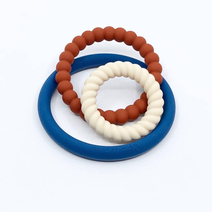 Little Cheeks - Wholesale Teether (Not Clip-On) - Baby - TRIO Rings - Briggs