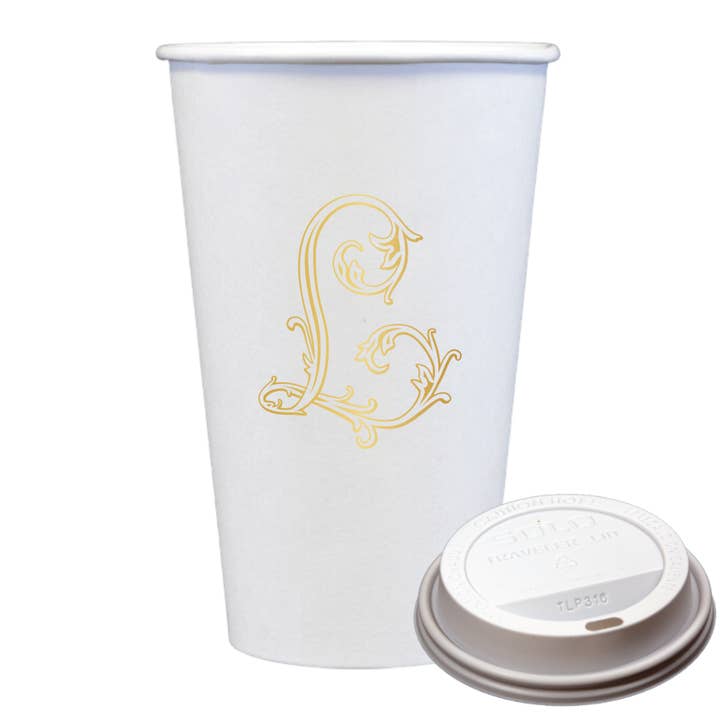 Sip Hip Hooray - Wholesale Disposable Cup - Initial Monogrammed Coffee Cups with Lids11