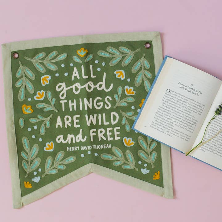 Pippi Post - Wholesale Banner - Wild And Free Canvas Banner