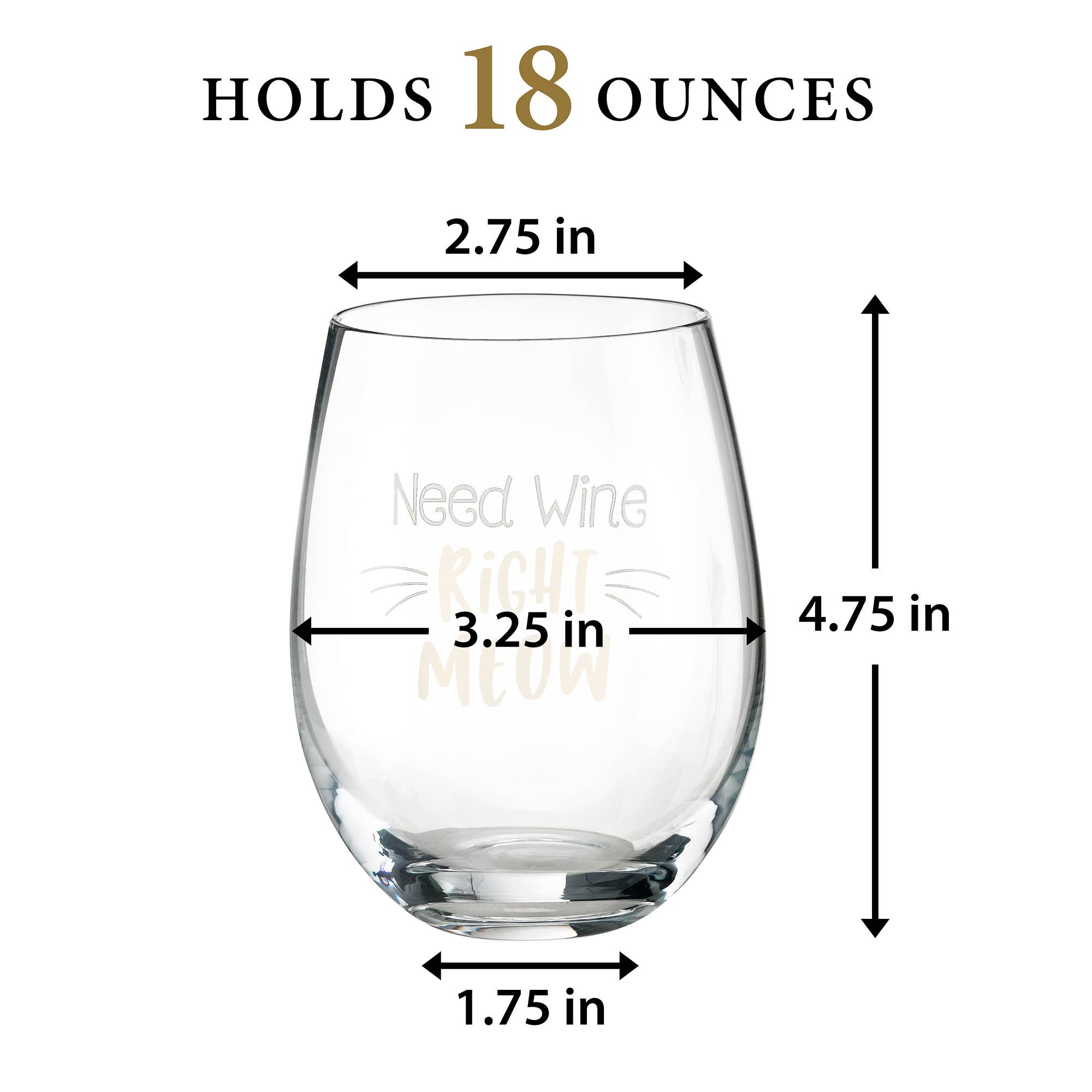 Lillian Rose - Vente Verres à vin - Verres à vin Lillian Rose 2 Cat Lover avec des dictons amusants1