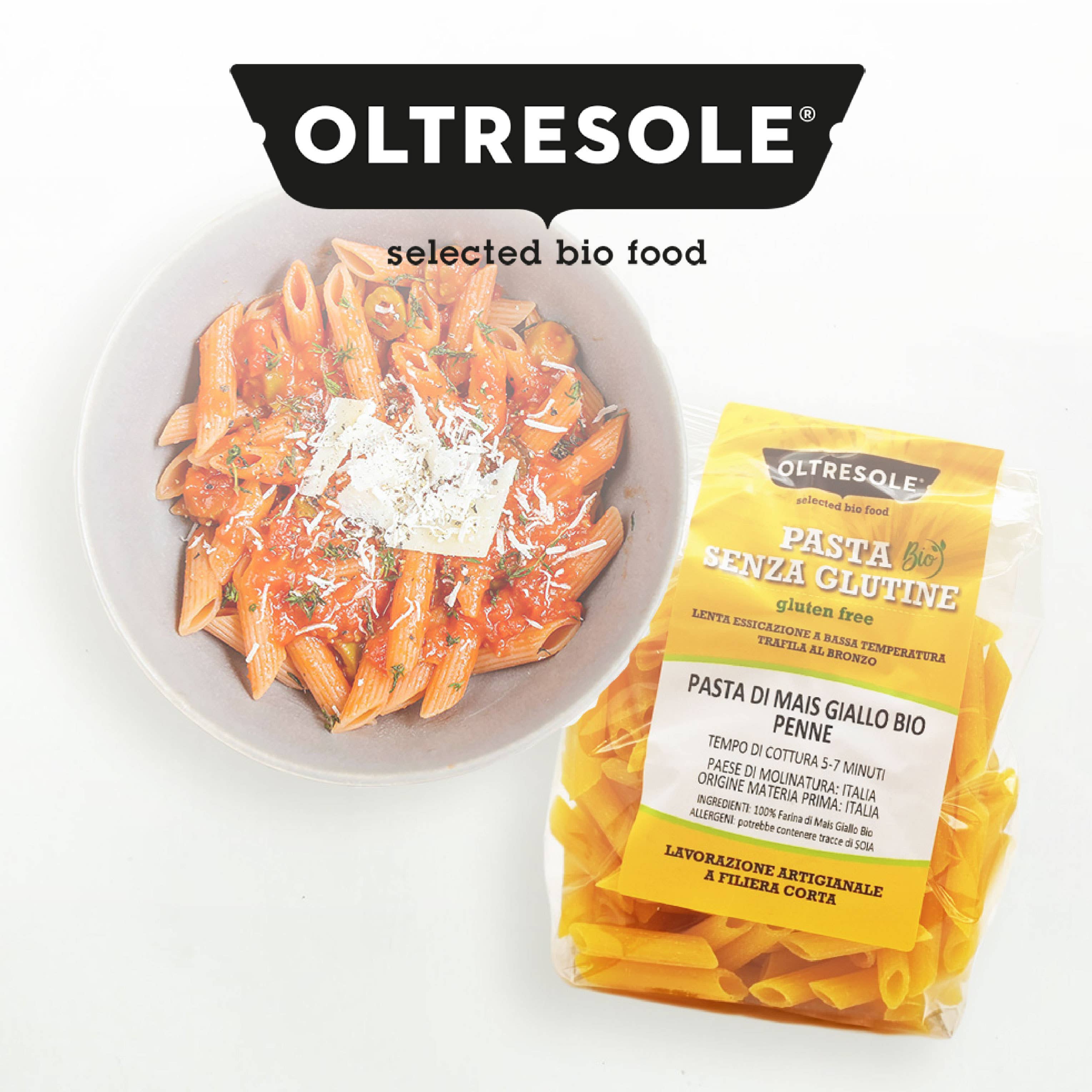 Oltresole - Wholesale Pasta - ORGANIC YELLOW CORN PASTA PENNE 350 g7