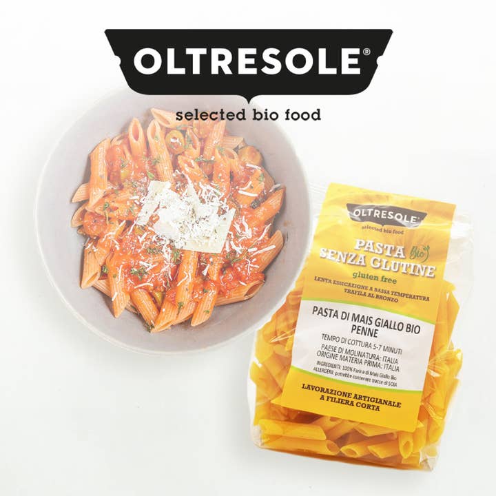 Oltresole - Wholesale Pasta - ORGANIC YELLOW CORN PASTA PENNE 350 g7