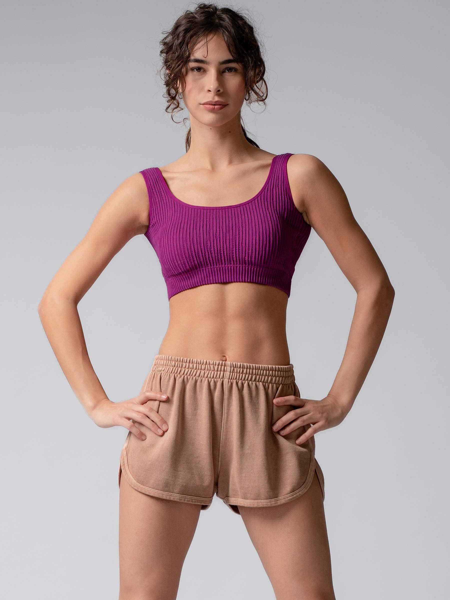 Urban Daizy - Wholesale Tank Top - Women's - Ribbed Seamless Bralette Crop Tank Top13