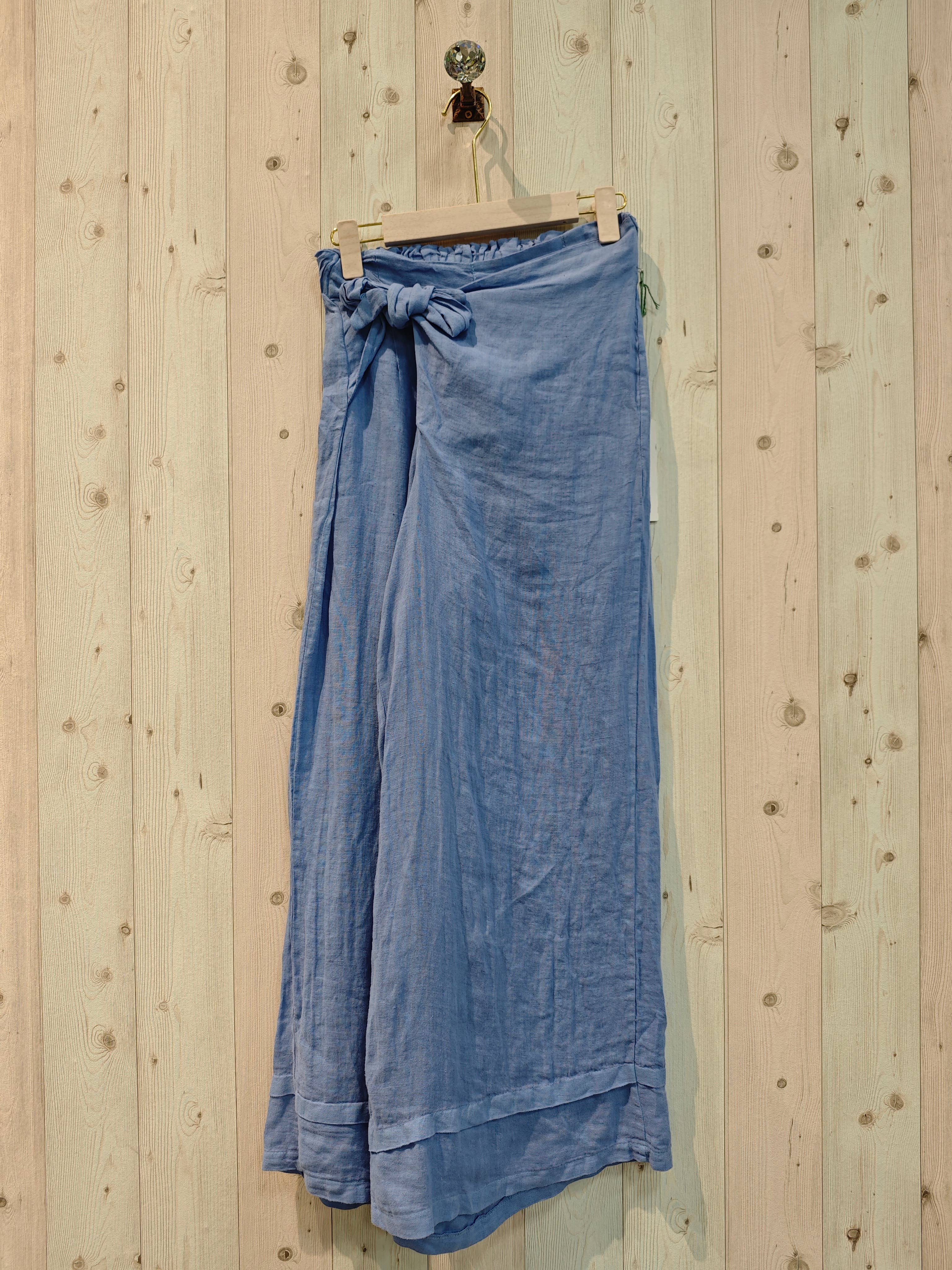 Linen & More - Vendita all'ingrosso Pantalone - Donna - Pantaloni con fusciacca in lino 100% REF 301882