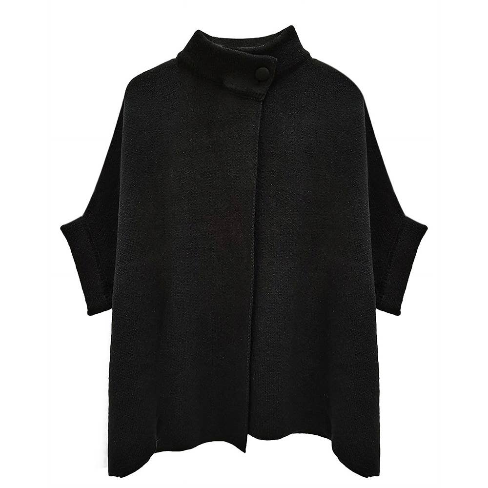 Sensibling Corp. - Wholesale Cardigan - Women's - Solid Neck Button Cardigan
11