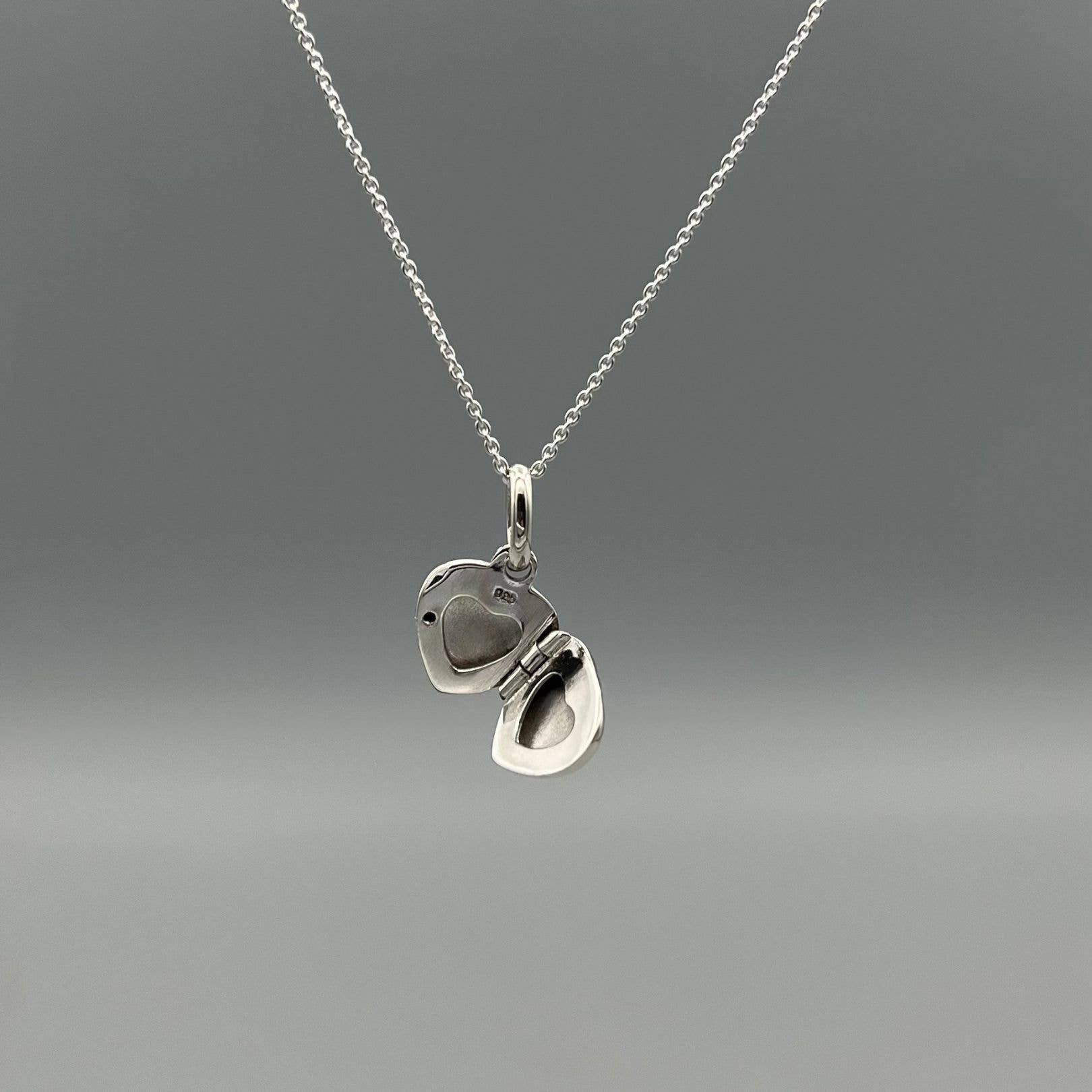 Something Silver - Vente Collier à médaillon - Petit médaillon cœur en argent1