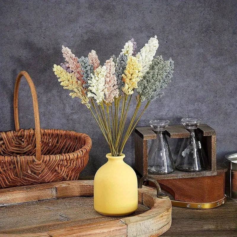 Huis Van Merken - Vente Fleurs artificielles - Fleurs Artificielles Pastel 36pcs - Décoration de Mariage Fête Maison3