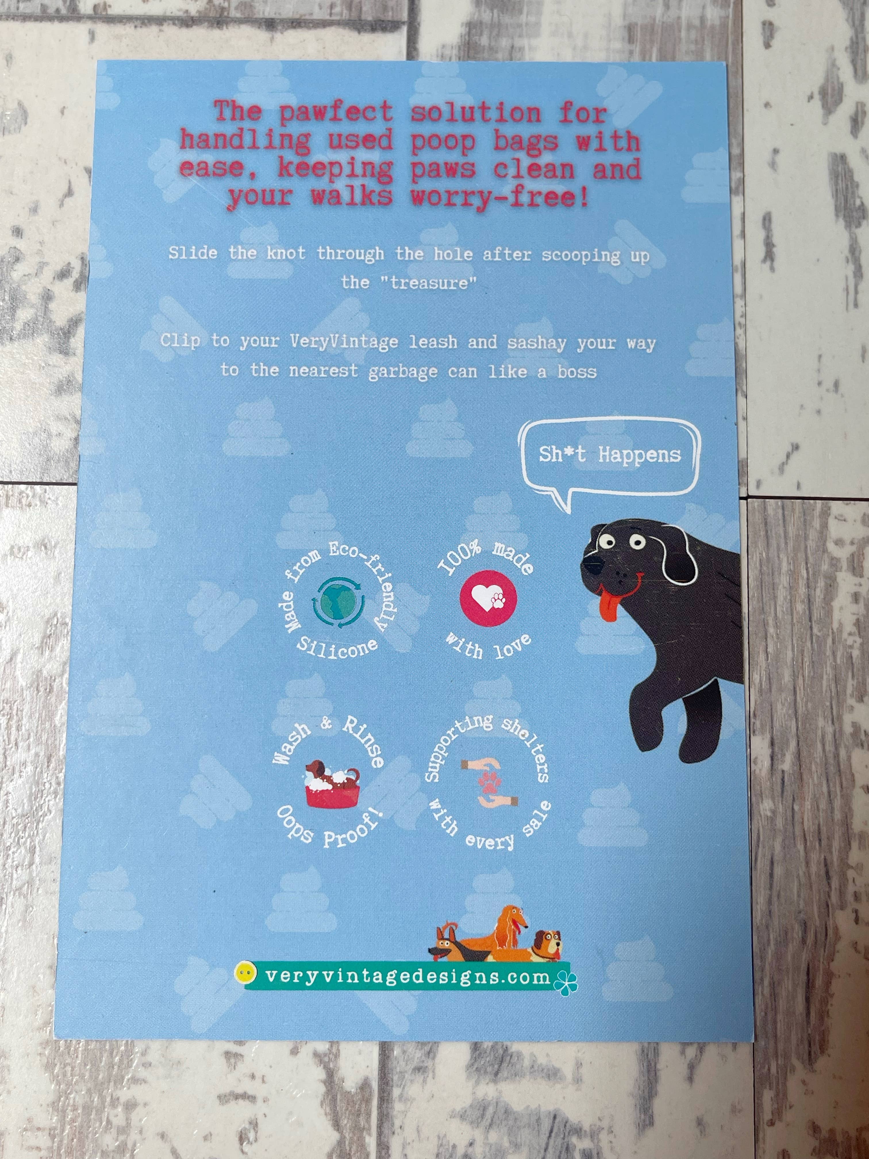 Very Vintage Designs - Wholesale Pet Poop Bag Dispenser - Peanut Butter Lover - Doodie Waste Bag Used Poop Bag Holder5