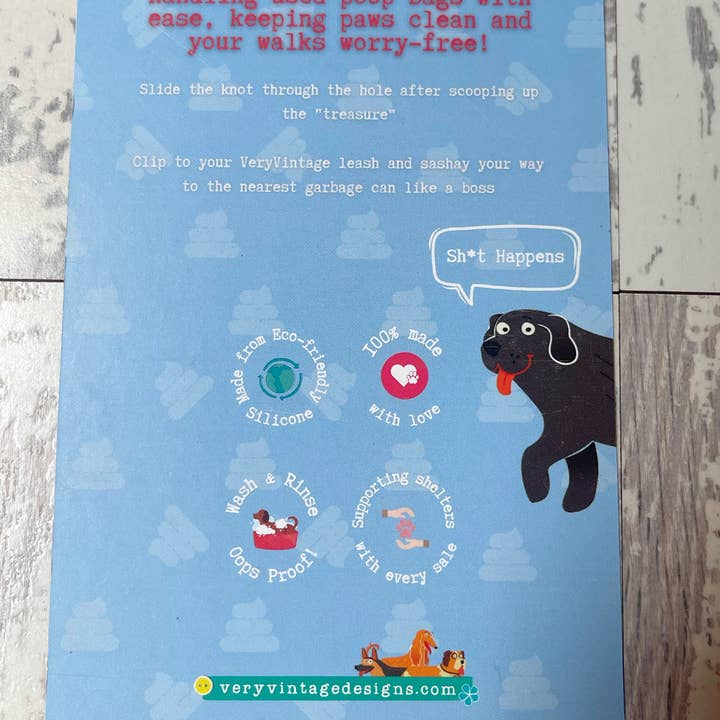 Very Vintage Designs - Wholesale Pet Poop Bag Dispenser - Peanut Butter Lover - Doodie Waste Bag Used Poop Bag Holder5