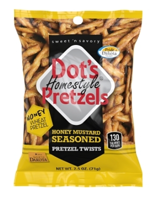 iSweet.ca - Wholesale Pretzels - Dot's Honey Mustard Twists 2.5 oz X 12 Units0
