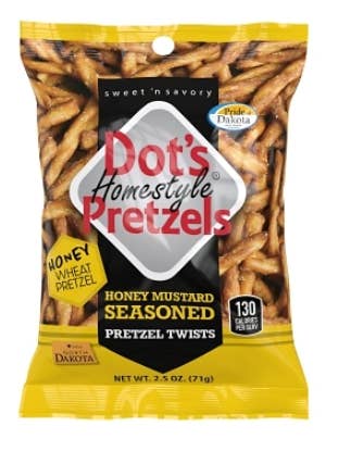Dot's Honey Mustard Twists 2.5 oz X 12 Units for wholesale by iSweet.ca