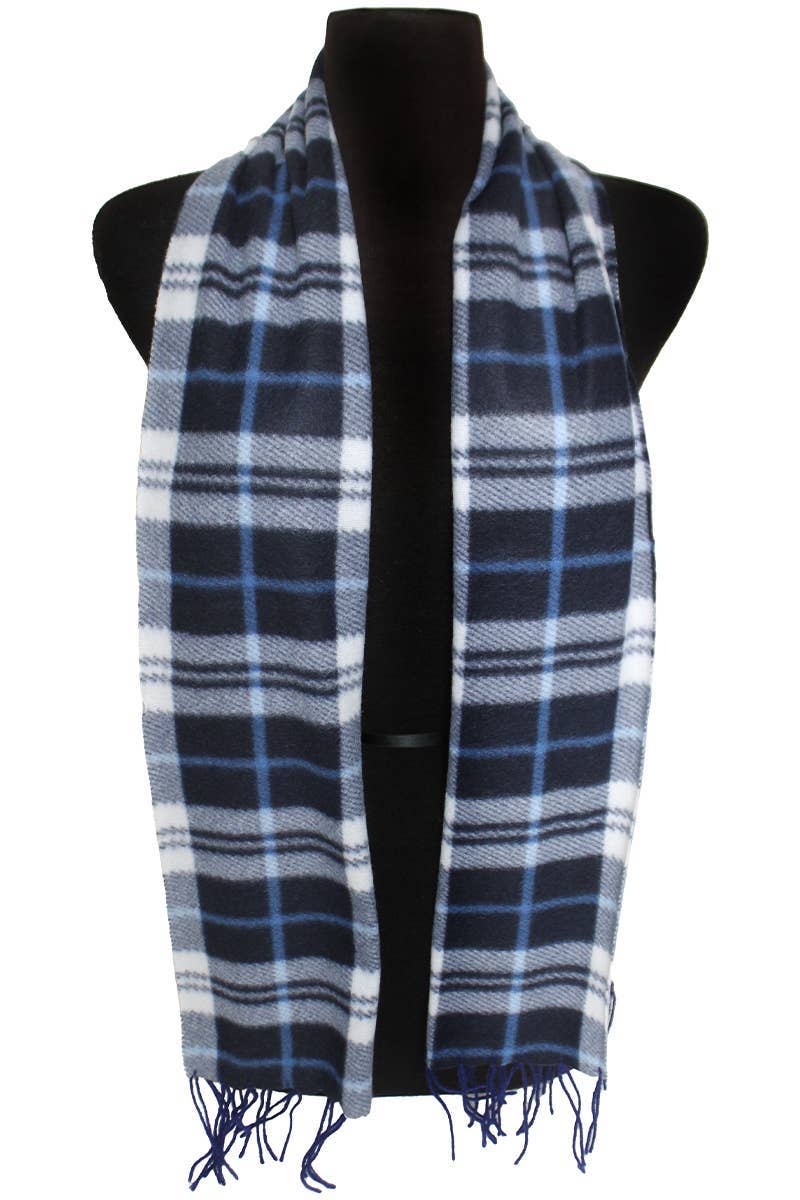 ASSORTITI Sciarpa avvolgente oblunga con bordo a frange in morbido pile scozzese in vendita all'ingrosso su Faire14