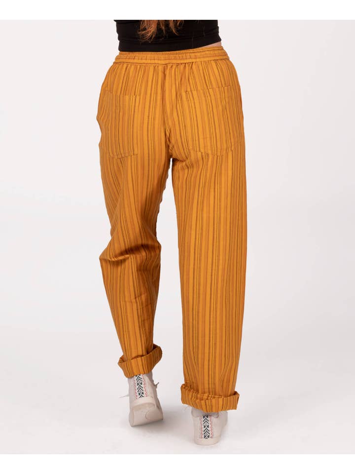 Soul Flower – wholesale Trousers – Unisex – Striped Hippie Lounge Pants - Pineapple Express6