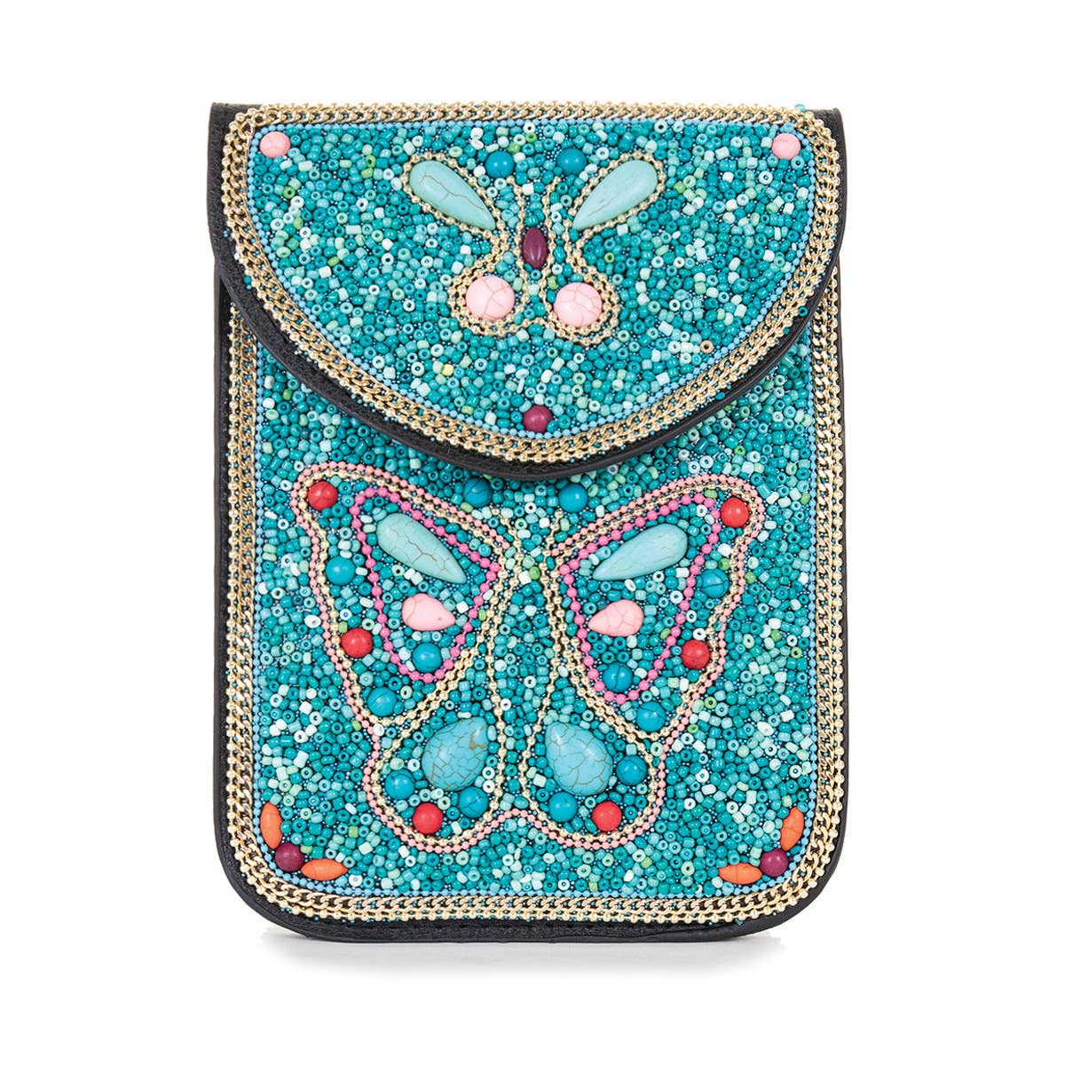 22 Tote - Vendita all'ingrosso Borsa a tracolla - Donna - Borsa a tracolla per cellulare in pelle vegana con perline10