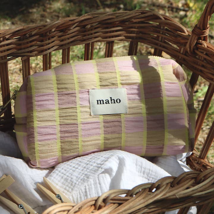 Maho - Wholesale Toiletry Bag - Women's - Claudia Seersucker3